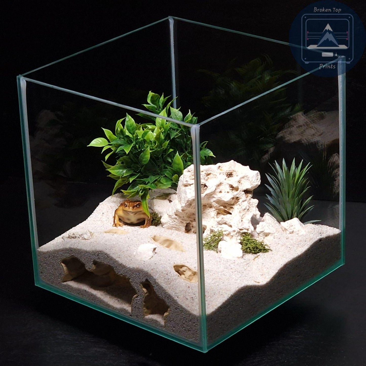 Aquarium Terrarium 3d print cave - Catacombs Decor, Fish, Shrimp and Reptile Hide, Durable and Aesthetic Tank Centerpiece