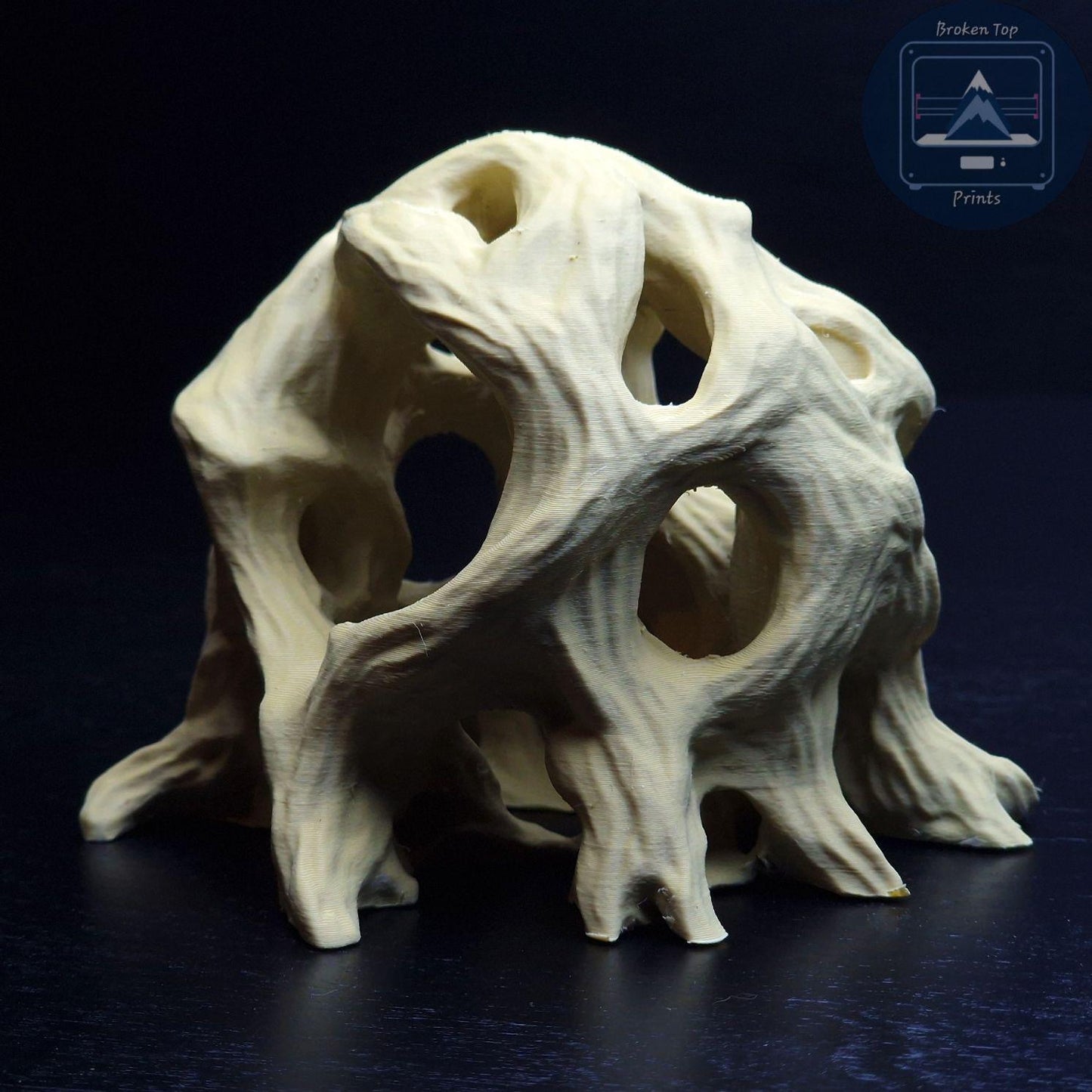 3D Printed Aquarium Terrarium Hide: Ancient Root Decor, for Fish Shrimp Reptile, (Durable Natural Tank Cave Ornament Centerpiece)