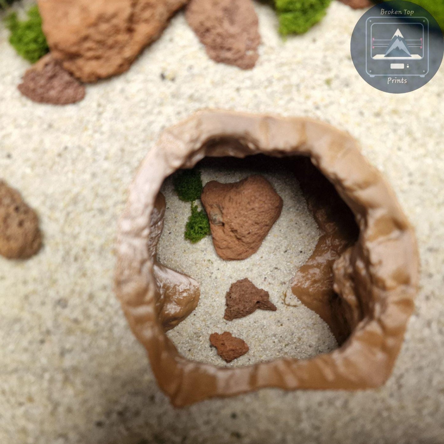 Twilight Cavern – 3D Printed Aquarium & Terrarium Hideout | Naturalistic Fish, Shrimp, Reptile Cave Decor