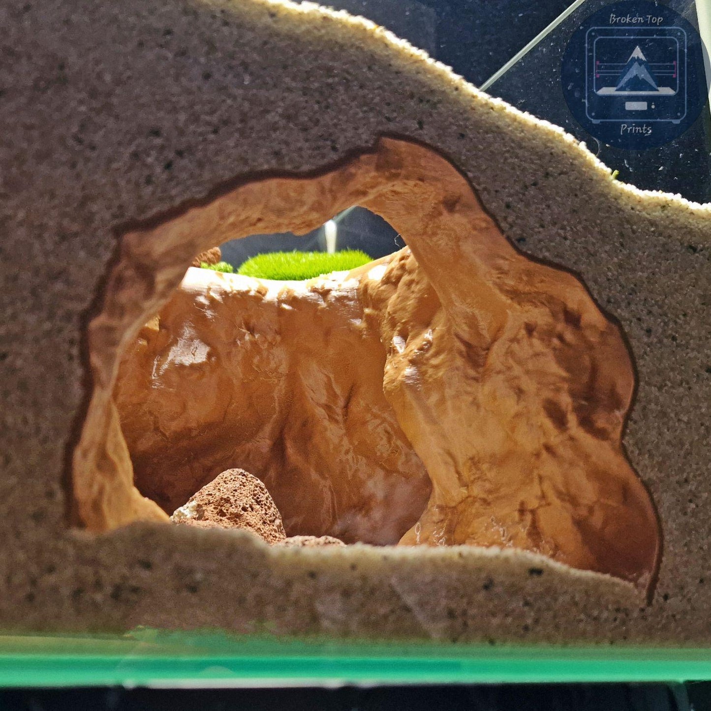 Twilight Cavern – 3D Printed Aquarium & Terrarium Hideout | Naturalistic Fish, Shrimp, Reptile Cave Decor