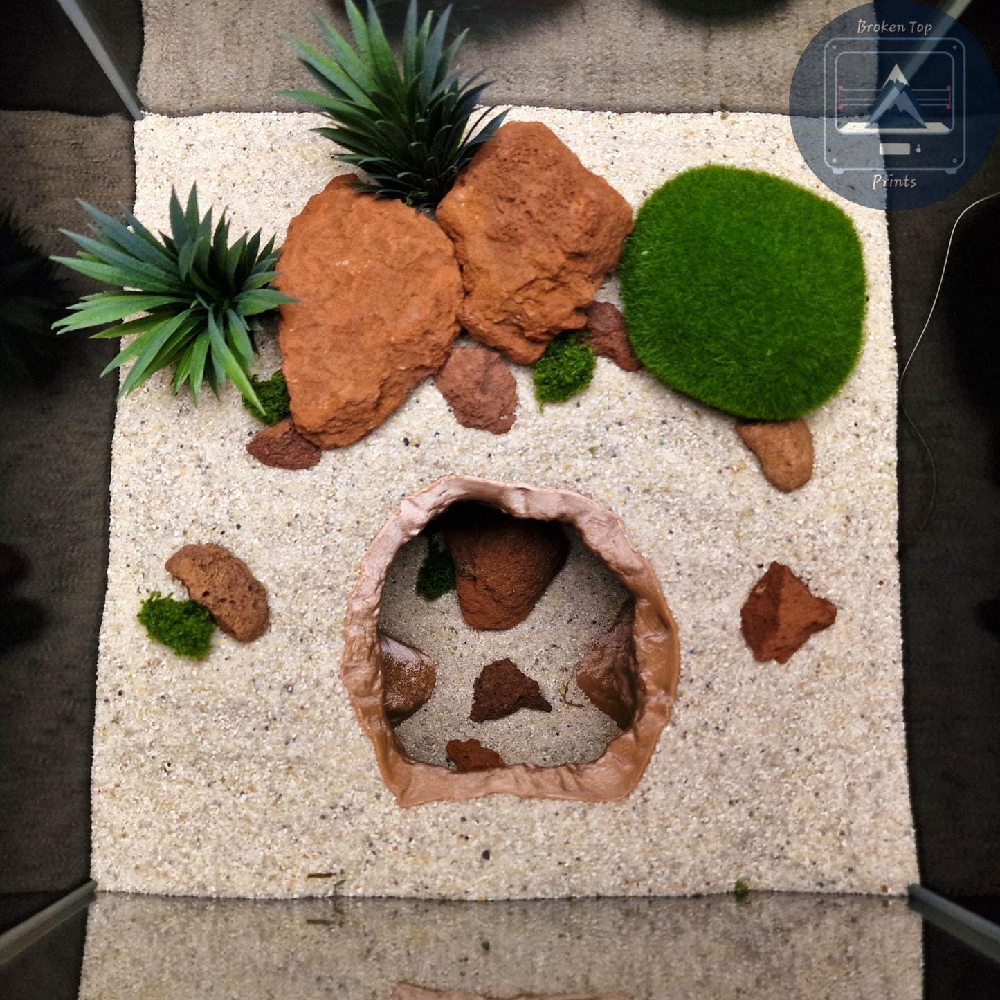Twilight Cavern – 3D Printed Aquarium & Terrarium Hideout | Naturalistic Fish, Shrimp, Reptile Cave Decor