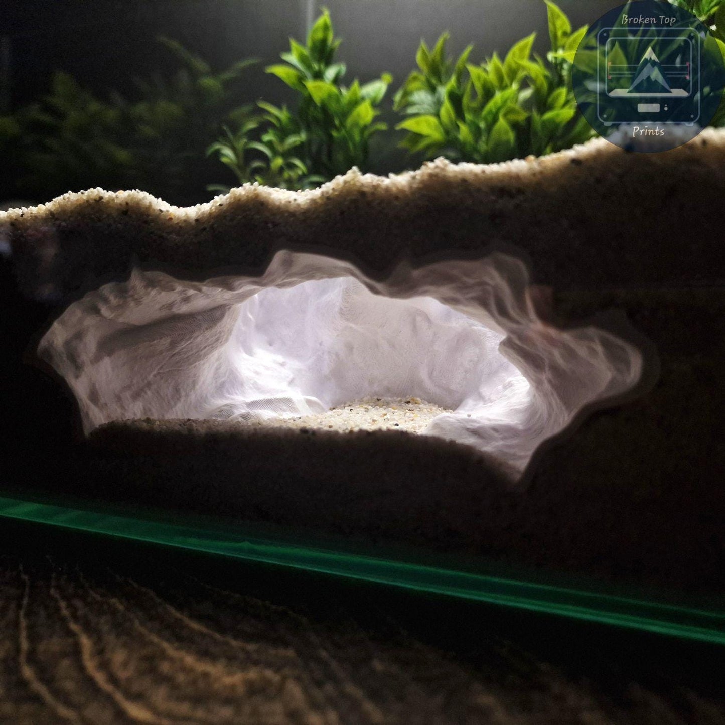 Canyonshade Aquarium Terrarium Cave Hideout for Fish Shrimp and Reptiles Natural Canyon Rock Style Tunnel Decor for Aquascaping Tanks