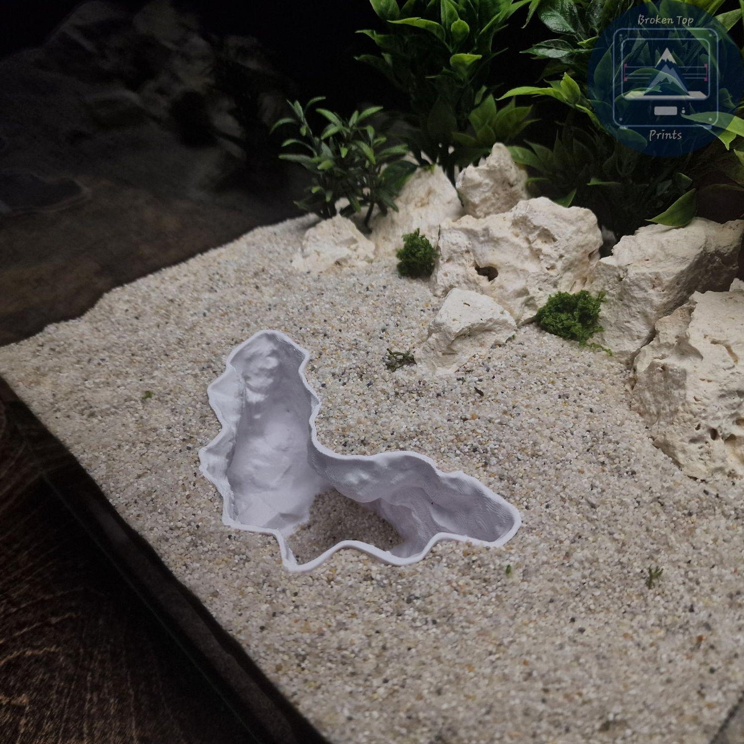 Canyonshade Aquarium Terrarium Cave Hideout for Fish Shrimp and Reptiles Natural Canyon Rock Style Tunnel Decor for Aquascaping Tanks