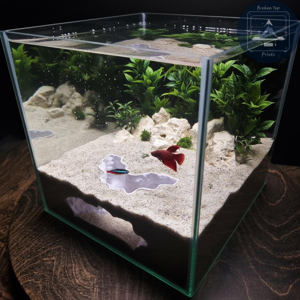 Canyonshade Aquarium Terrarium Cave Hideout for Fish Shrimp and Reptiles Natural Canyon Rock Style Tunnel Decor for Aquascaping Tanks
