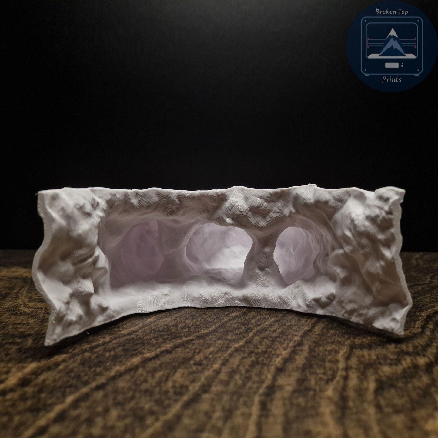 Atlantis Crest Aquarium Terrarium Cave Hideout for Fish Shrimp and Reptiles Mythic Rock Tunnel Decor for Aquascaping Tanks