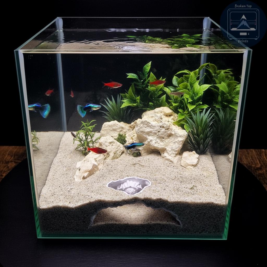 Medusa’s Lair – Aquarium & Terrarium Cave Hideout for Fish, Shrimp, and Reptiles | Mythical Gorgon Face Tunnel Decor for Aquascaping