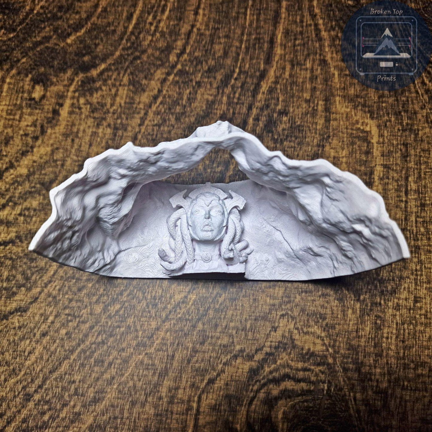 Medusa’s Lair – Aquarium & Terrarium Cave Hideout for Fish, Shrimp, and Reptiles | Mythical Gorgon Face Tunnel Decor for Aquascaping