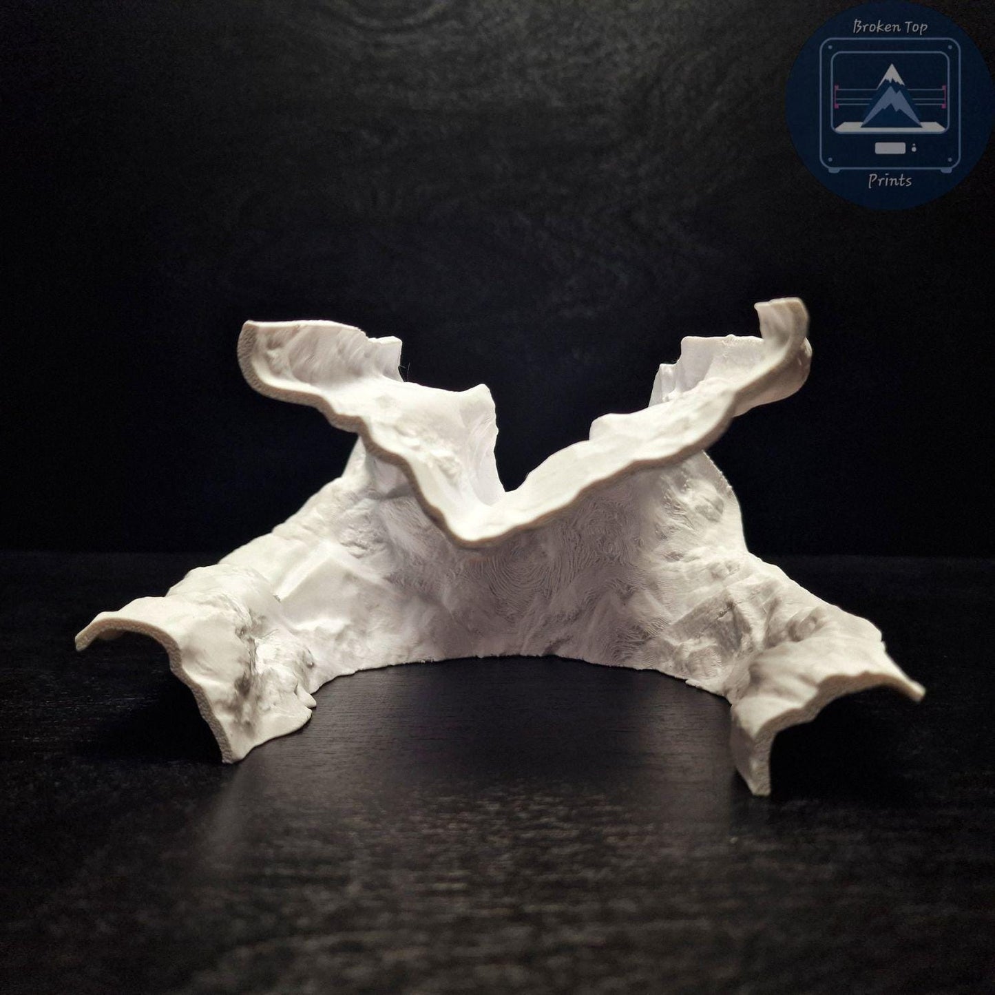 Echo Ridge Aquarium & Terrarium Cave Hideout, 3D Printed Ravine Style Tunnel for Fish Shrimp Reptiles, Natural Aquascape Decor