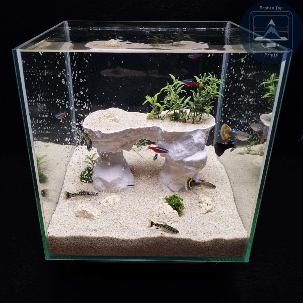 Stone Arch Hardscape Decor | Natural Rock Bridge Cave, Sculpted Terrain Hideout, Substrate-Safe Structure – Driftstone Arch