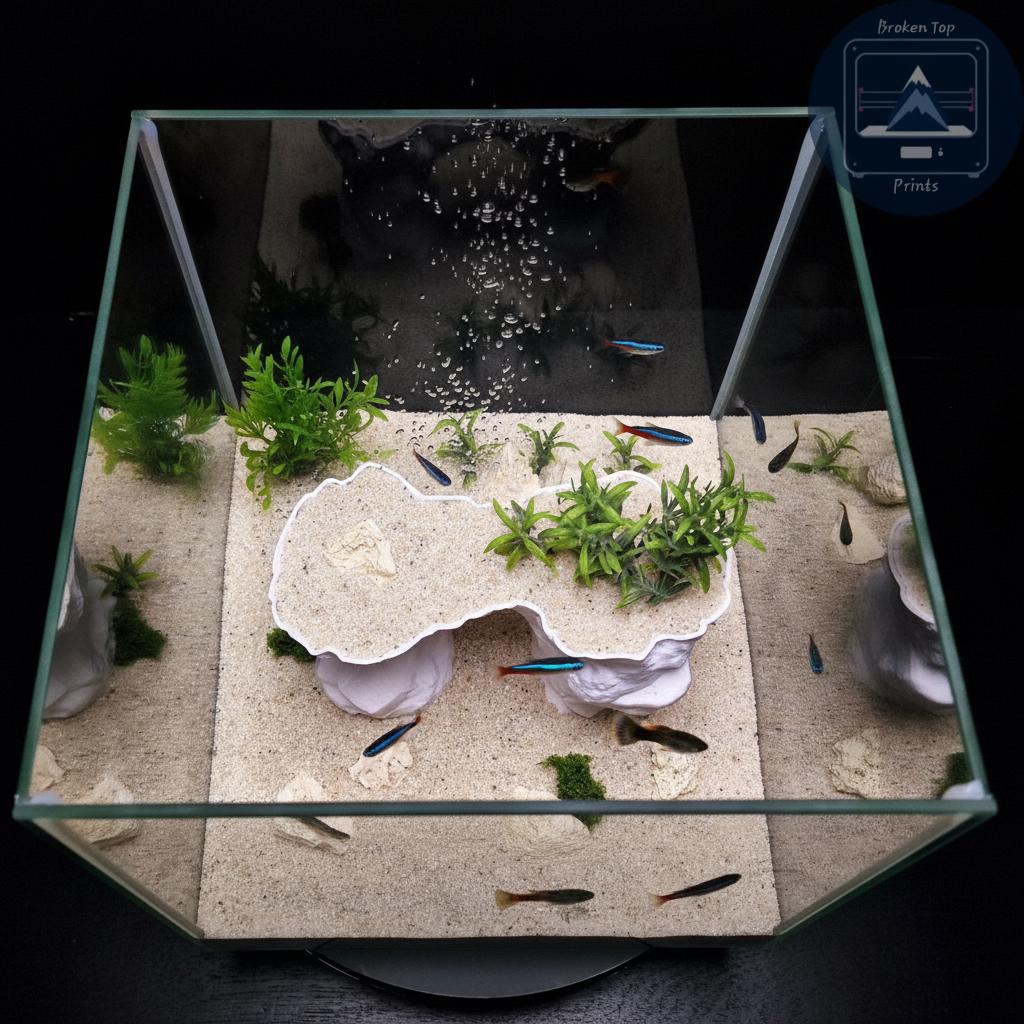 Stone Arch Hardscape Decor | Natural Rock Bridge Cave, Sculpted Terrain Hideout, Substrate-Safe Structure – Driftstone Arch