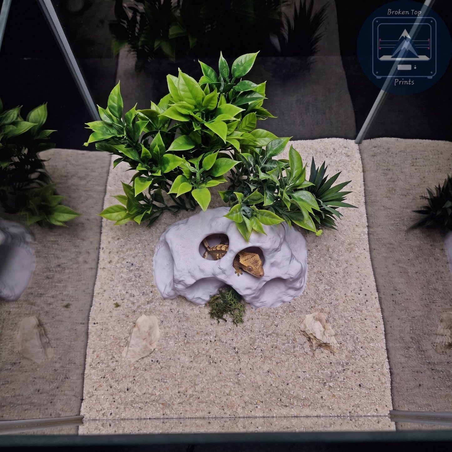 Aquarium Cave, Terrarium Hide, MoonRock Hide, 3D Printed PETG Fish Shelter, Shrimp Hideout, Gecko & Reptile Cave, Aquascape Decor
